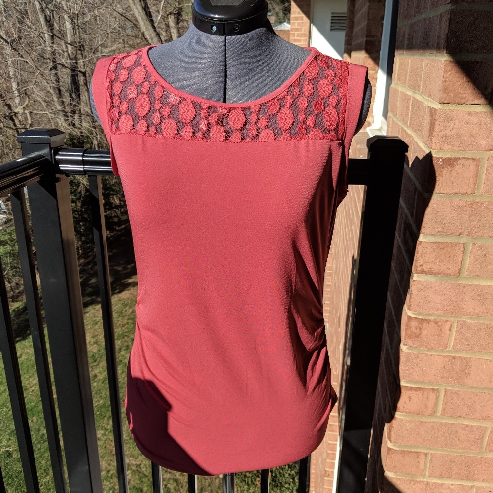Dusty Pink Sleeveless Blouse